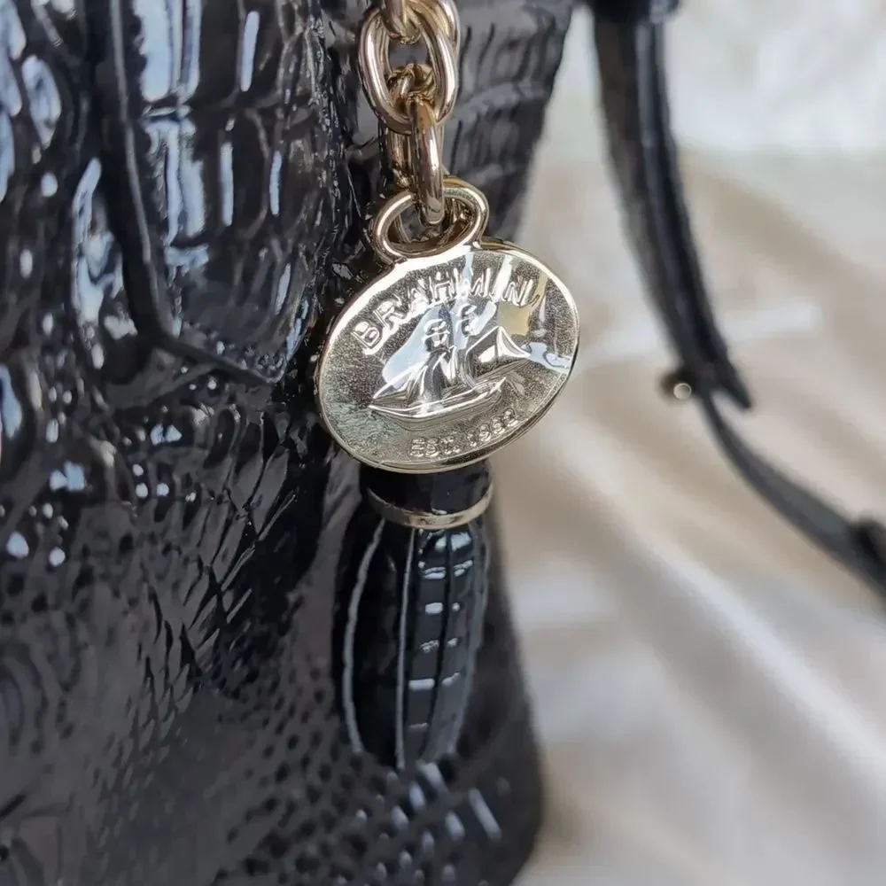 BRAHMIN MINI ASHER ♣️Melbourne Black NWOT